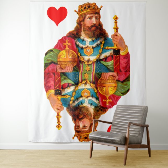 King of Hearts Tapestry (In Situ)