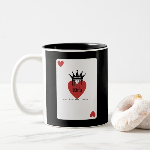 King of hearts  Two_Tone coffee mug
