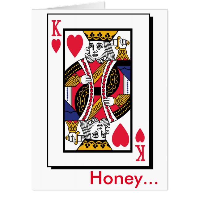 King of Hearts Valentine's Day Card (Front)