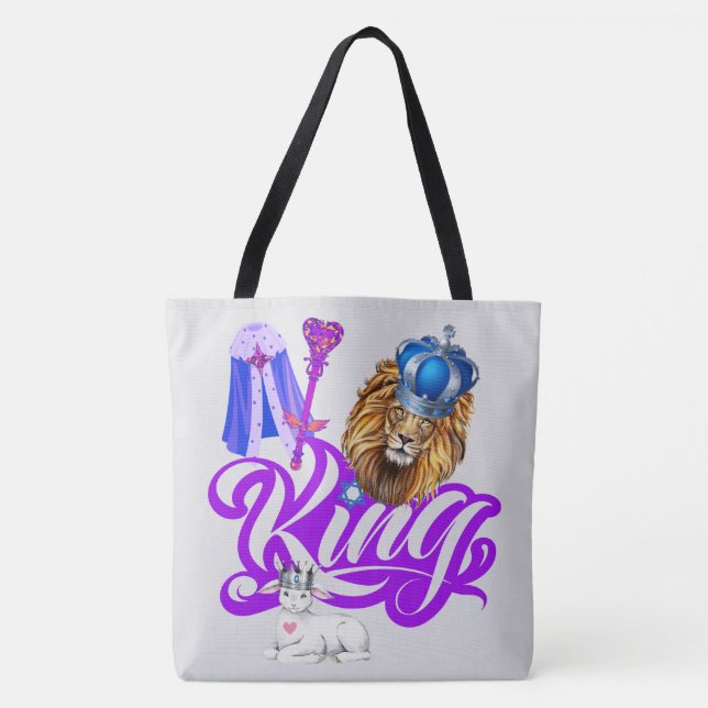 King Of Heaven And Earth Tote Bag (Front)