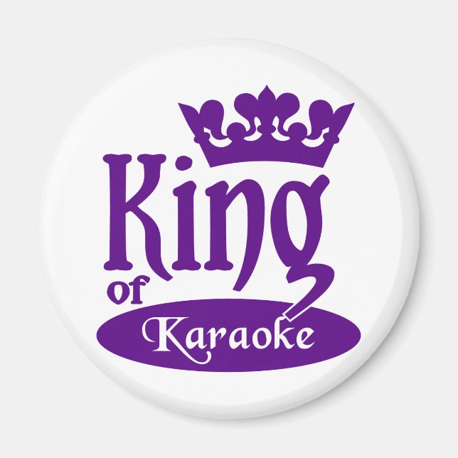 King of Karaoke magnet (Front)