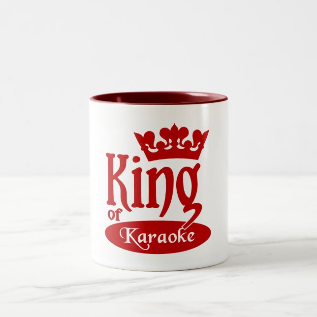 King of Karaoke mug - choose style & color (Center)