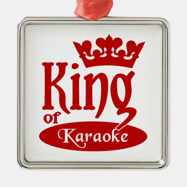 King of Karaoke ornament (Front)