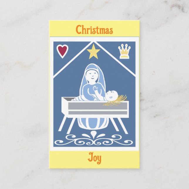 King of Kings Christmas meditation Business Card (Front)