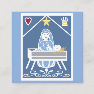 King of Kings Christmas meditation Square Business Card