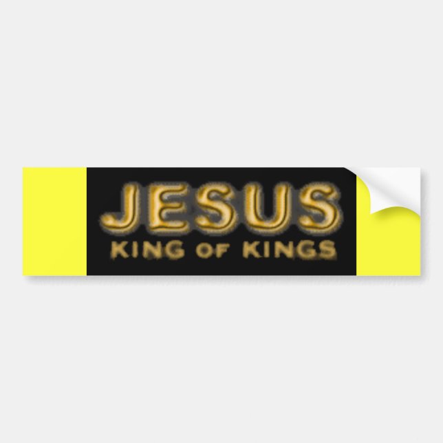 king of kings JESUS bumper sticker (Front)