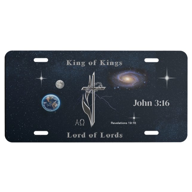 King Of Kings License Plate (Front)