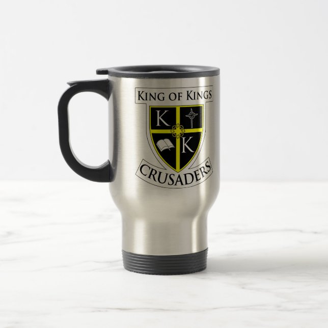 King of Kings Travel Mug w/Shield (Left)