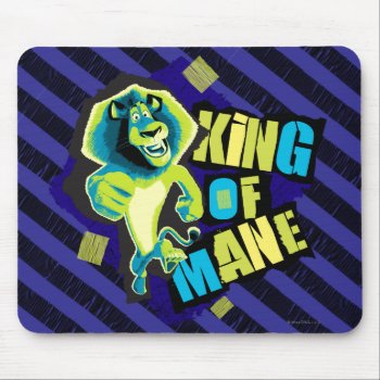 King Of Mane Mouse Pad by madagascar at Zazzle