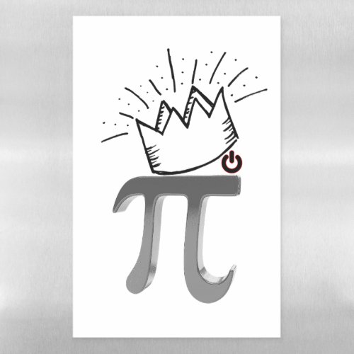 King Of Maths Crown Mathematics 14 Happy march Pi Magnetic Dry Erase Sheet