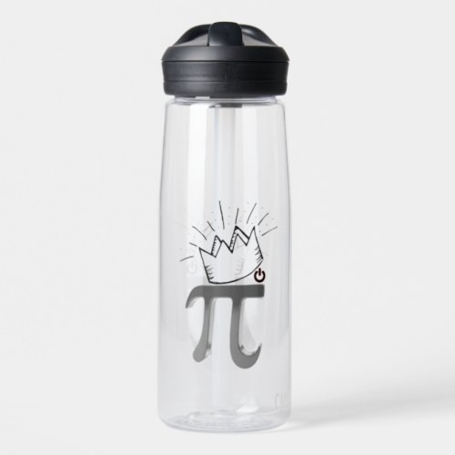 King Of Maths Crown Mathematics 14 Happy march Pi Water Bottle