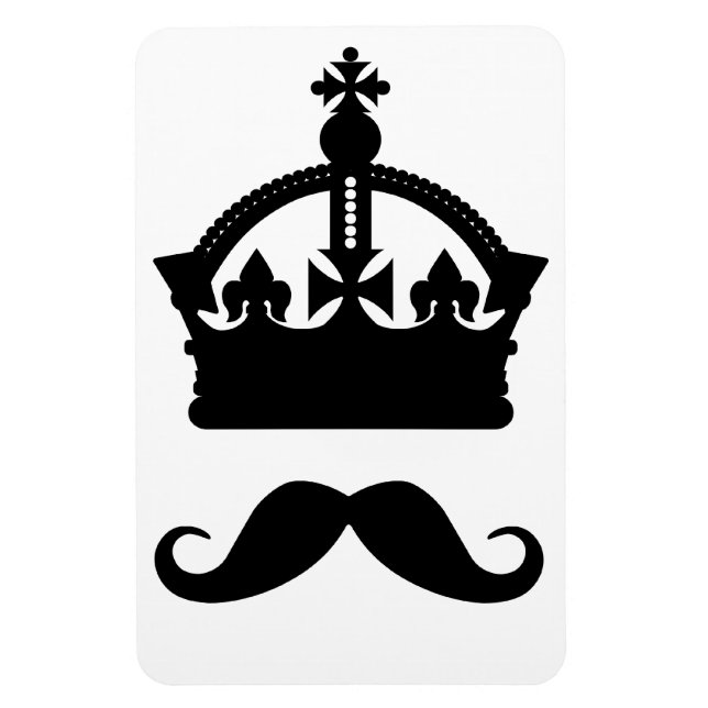 King of Mustaches custom magnet (Vertical)
