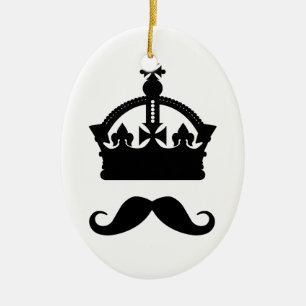 King of Mustaches custom ornament