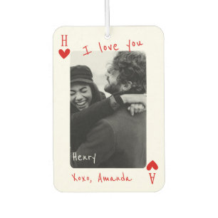 king Of My Heart Personalized Photo  Air Freshener