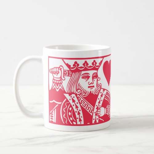 King of my heart red playing card Coffee Mug