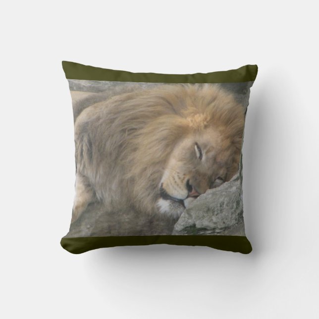 King of Nap Time Throw Pillow (Front)