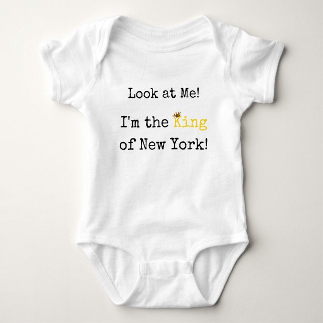 King of New York Baby Bodysuit (Front)