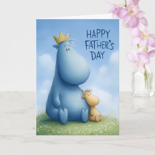 King of Our Castle Father’s Day Card (Orchid)