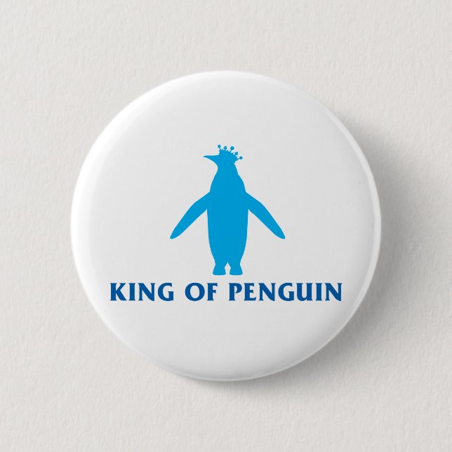 King of Penguin Button (Front)