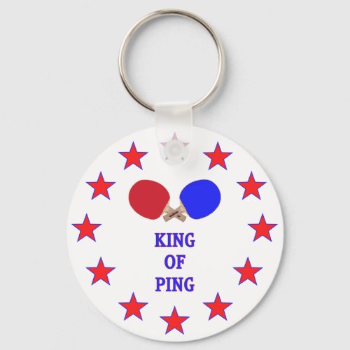 King of Ping Pong Keychain