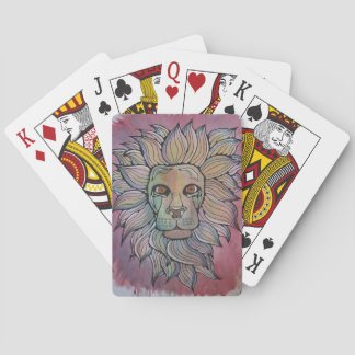 King of Pink Original Watercolour Poker Cards