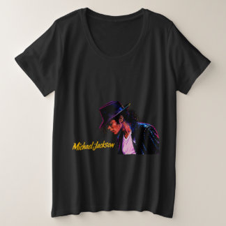 King of Pop Moonwalk Legend Retro Tribute Design Plus Size T-Shirt