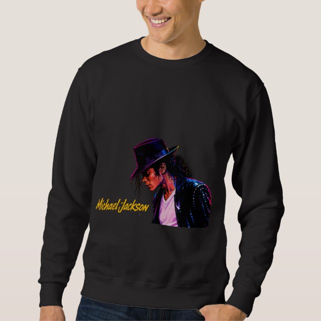King of Pop Moonwalk Legend Retro Tribute Design Sweatshirt (Front)