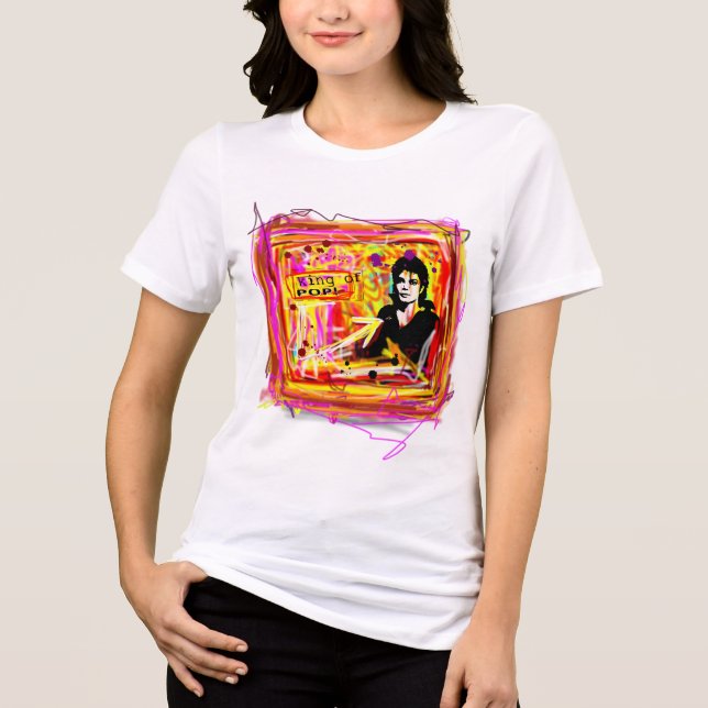 King of Pop Tri-Blend Shirt (Front)