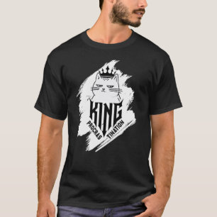King of Procrastination – Funny Lazy Cat T-Shirt