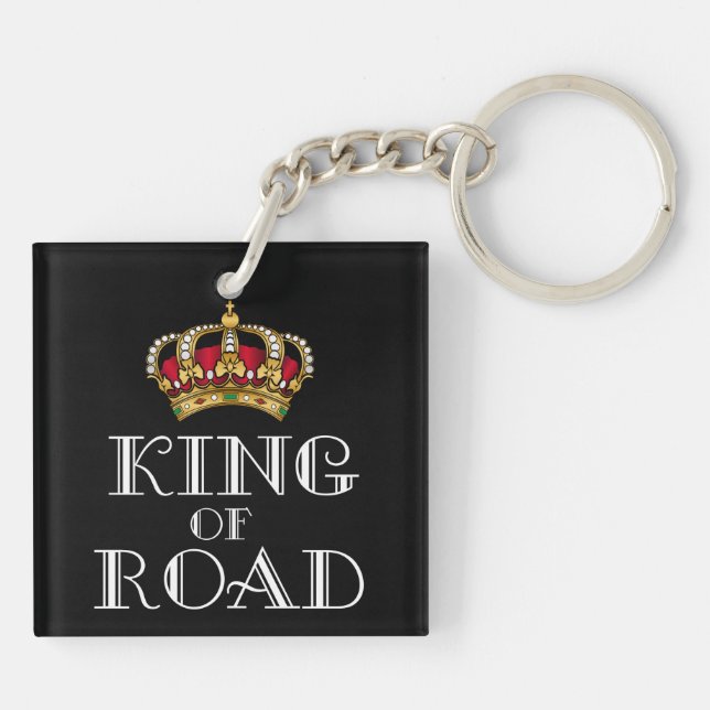 King of road keychain (Back)