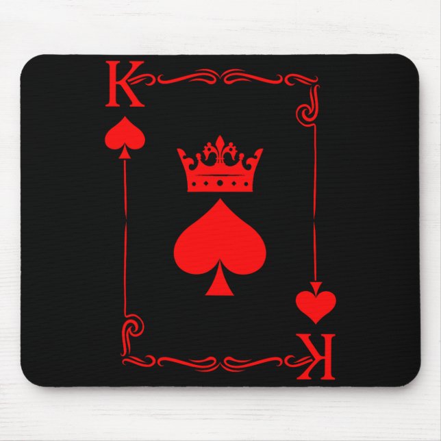 King Of Spade Game Black History Playing Card Men  Mouse Pad (Front)