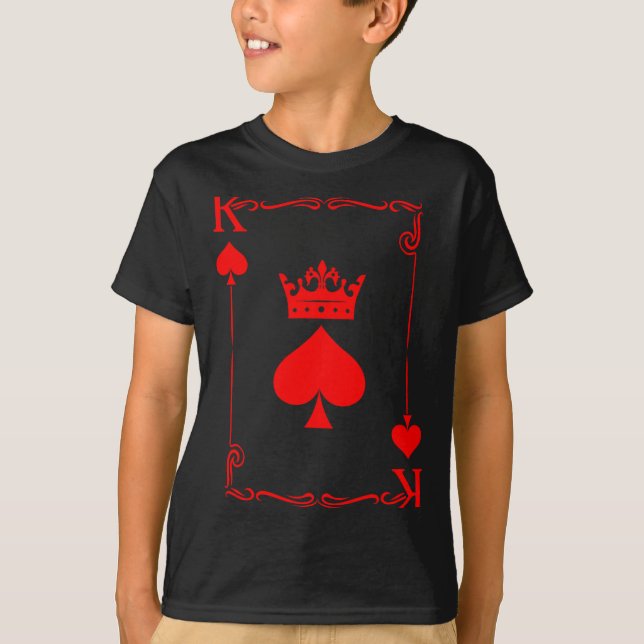 King Of Spade Game Black History Playing Card Men  T-Shirt (Front)