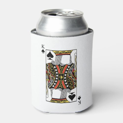 King of Spades _ Add Your Image Can Cooler