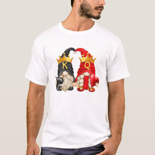 King Of Spades And Queen Of Hearts With Funny Gard T-Shirt
