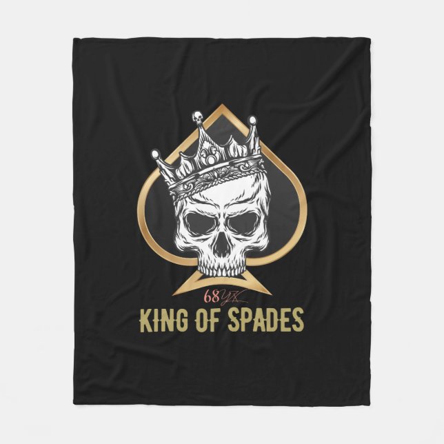King of spades fleece blanket (Front)