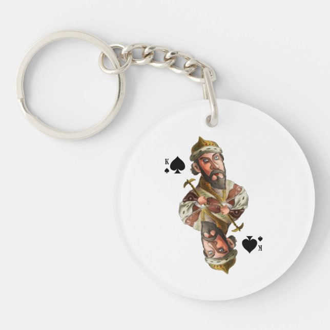 King of Spades Keychain (Front)