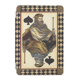 King of Spades Playing Card by Vision Studio iPad Mini Cover