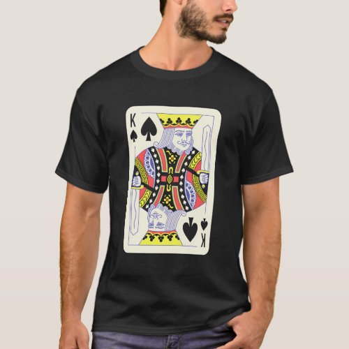 King Of Spades Playing Card Halloween T_Shirt