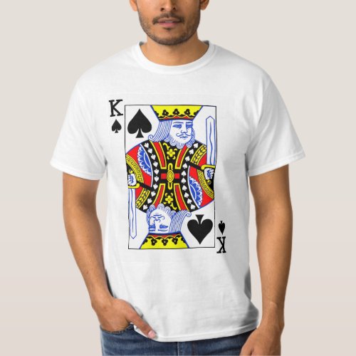 King of Spades Playing Card T_Shirt