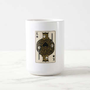 King of Spades — Regal Black & Gold Coffee Mug