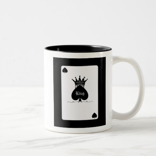 King of Spades  Two_Tone Coffee Mug