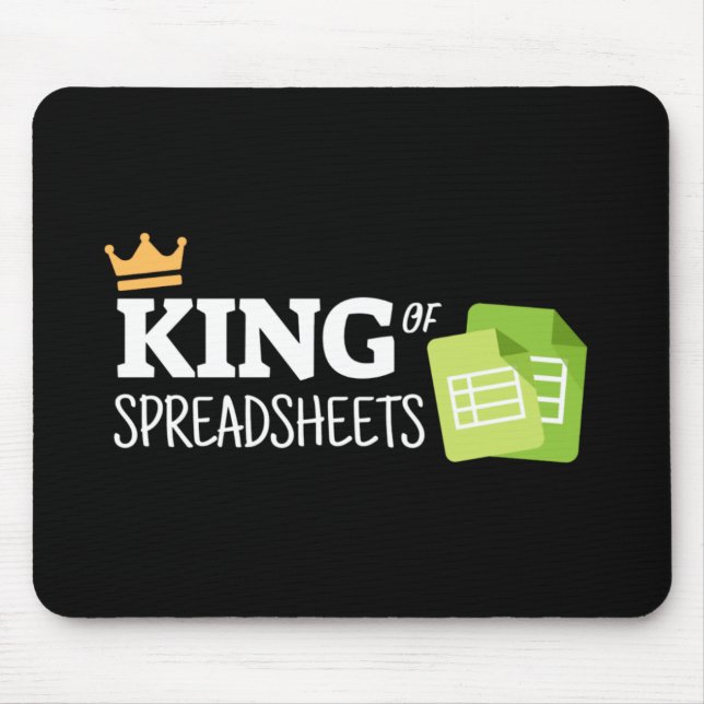 King of spreadsheets mouse pad (Front)