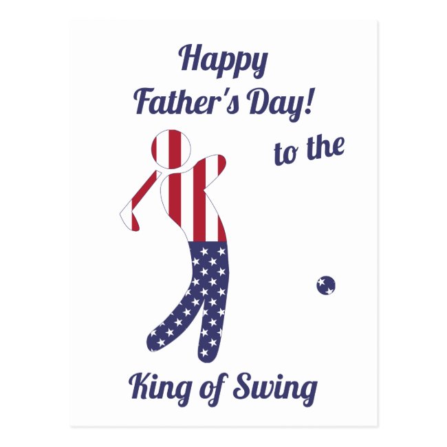 King of Swing | American Flag Golf- Father's Day