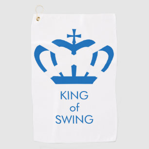 King of Swing Flag of Scotland Crown Golf Towel