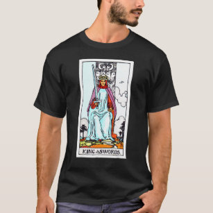 King Of Swords Vintage Tarot Card  Rider Waite Dec T-Shirt