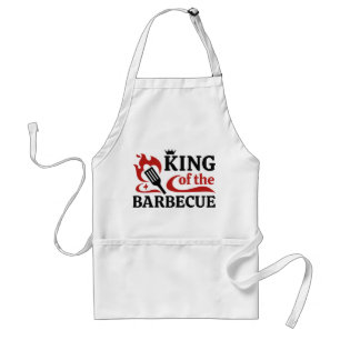 King Of The Barbecue Adult Apron