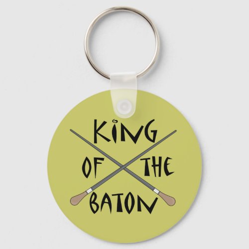 King of the Baton Conductor Gift Keychain
