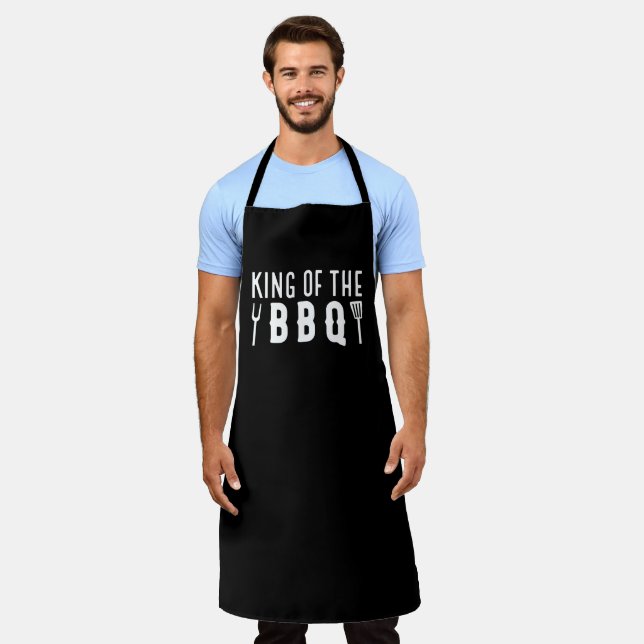 King Of The BBQ Apron (Worn)