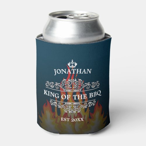 King of The BBQ Can Cooler