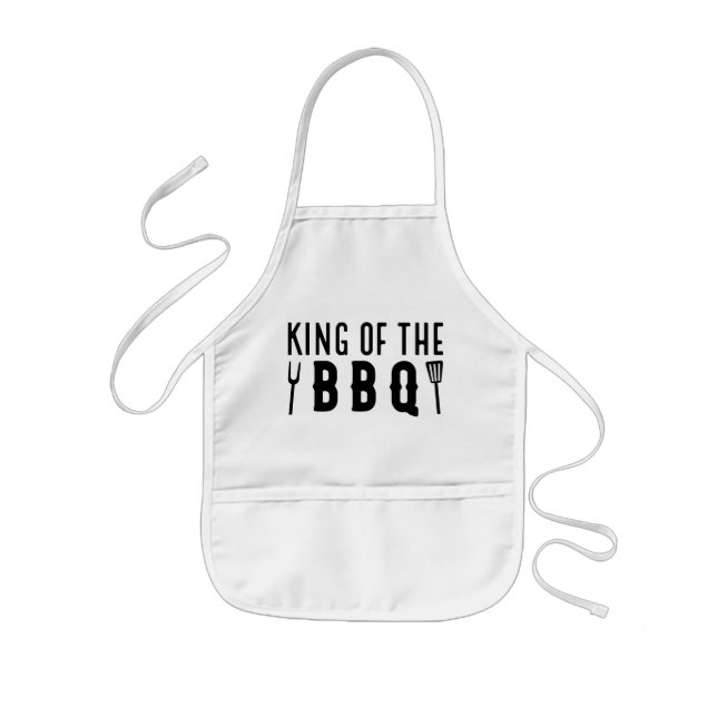 King Of The BBQ Kids' Apron (Front)